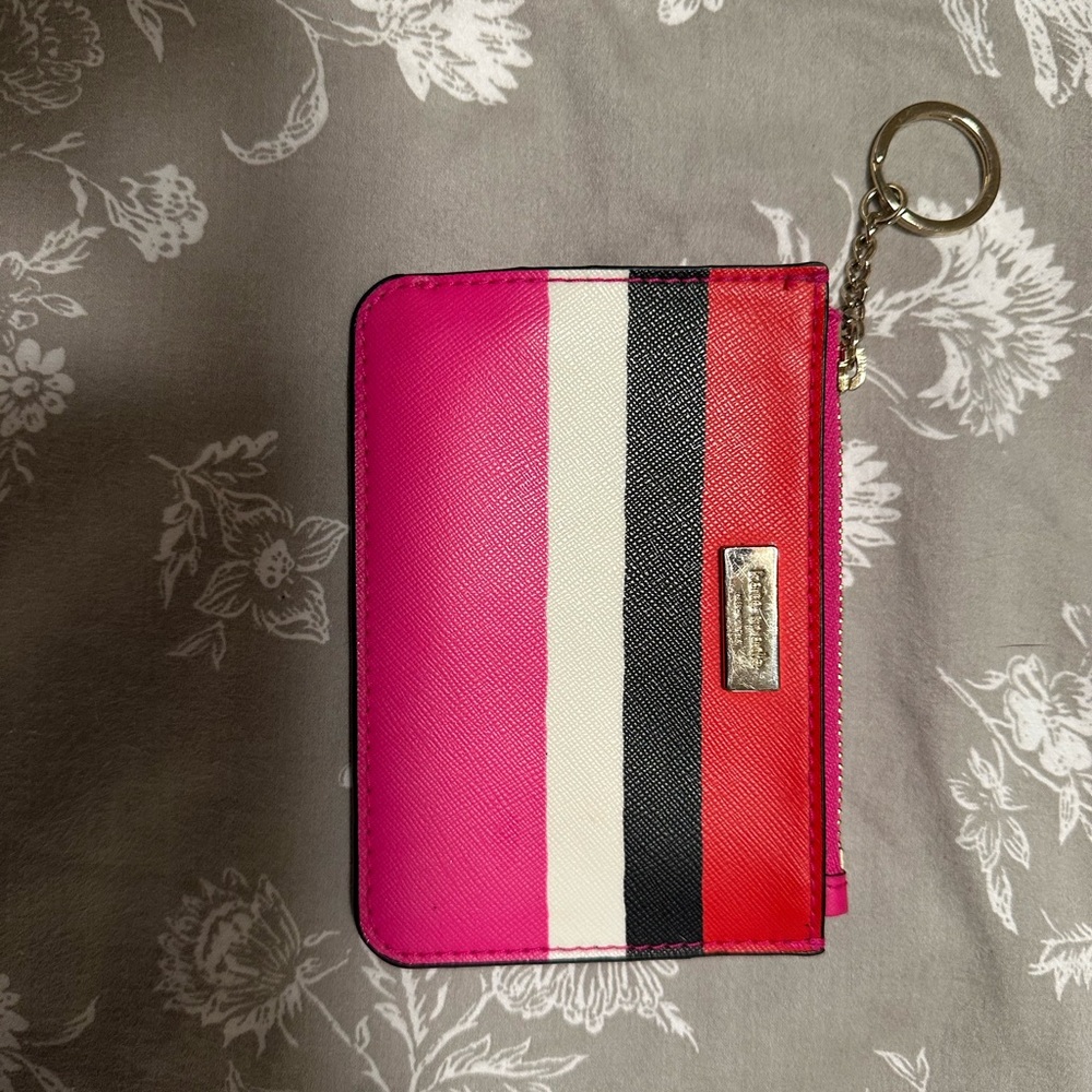 Kate Spade New York Laurel Way Bonita Stripe Bitsy WLRU4892, Card Case Wallet